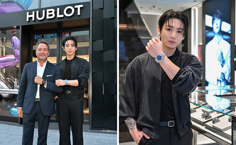 HUBLOT(ウブロ) グローバル ブランドアンバサダー、ジョングクさんがウブロ銀座ブティックに初来店