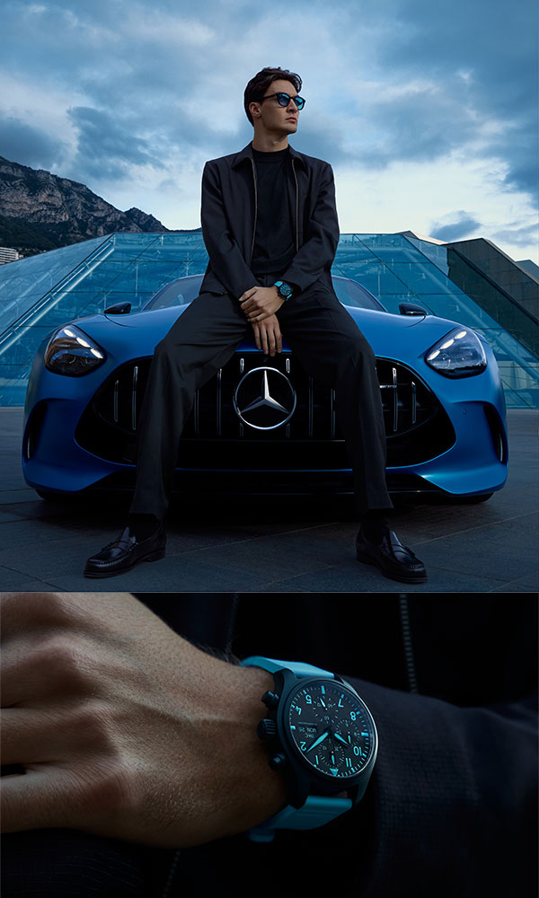 IWC(アイ・ダブリュー・シー) 2026新作 IWCがジョージ・ラッセルとタッグを組み、ドライバーのシグネチャーである “ブルー”を基調とした限定モデル「パイロット・ウォッチ・クロノグラフ 41・ジョージ・ラッセル」「パイロット・ウォッチ・オートマティック 41・ジョージ・ラッセル」を発表