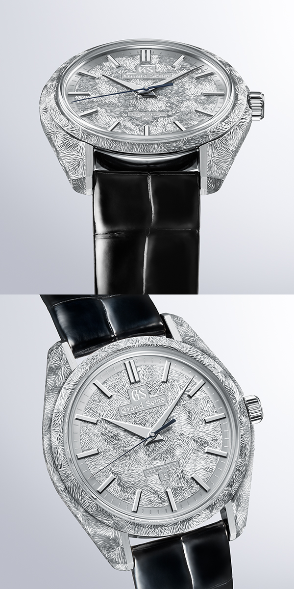 Grand Seiko(グランドセイコー) 2026新作 繊細なハンド エングレービングで写し取った飛泉が生み出す神秘的な情景。グランドセイコー「Masterpiece Collection 手巻スプリングドライブ 彫金 限定モデル」