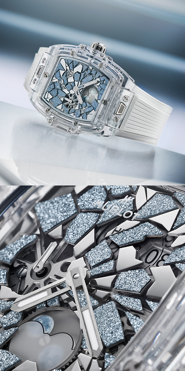 HUBLOT(ウブロ) 2026新作 ウブロ史上初、サファイアクリスタルにダイヤモンドをセッティング。ウブロ「スピリット オブ ビッグ・バン インパクト」
