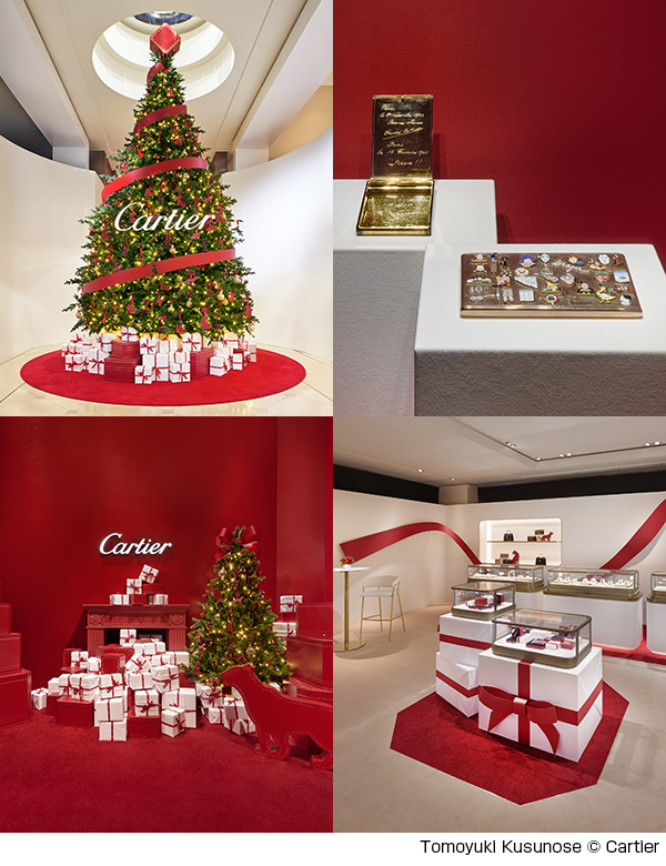 Cartier(カルティエ) カルティエ ホリデーポップアップ「THE ART OF GIFTING」が、2025年12月12日(金)、銀座にオープン。オープンを祝してフレンズ オブ メゾンが来場。
