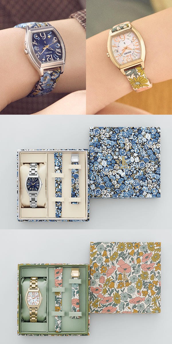 LUKIA(ルキア) 2026新作 セイコー ルキアより、英国発祥のリバティプリントを纏う特別な限定モデルが登場。軽やかなチタン製ソーラー電波のレギュラーモデルも同時発売