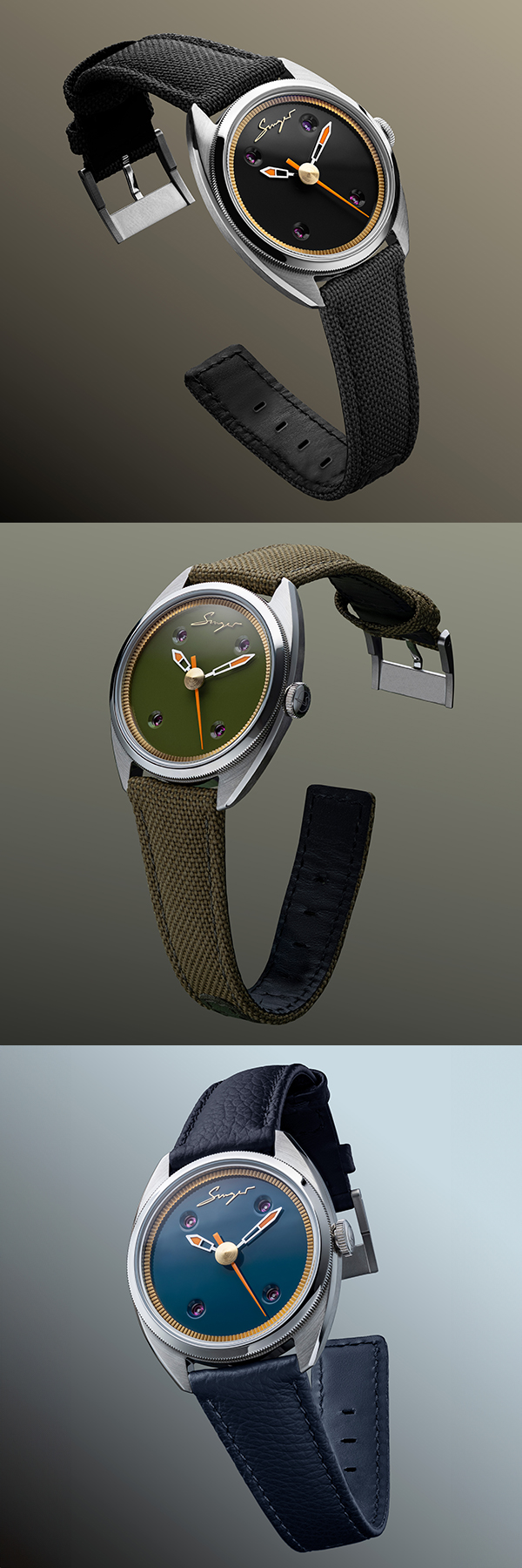 Singer Reimagined(シンガー・リイマジン) シンガー・リイマジン、時計の“再誕”を告げる。初の自社製ムーブメントを搭載した「カバジェロ・コレクション」日本上陸