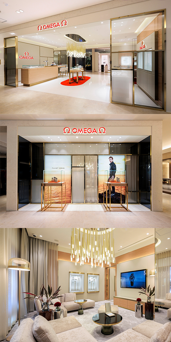 OMEGA(オメガ) 「オメガブティック阪急うめだ本店」、2026年3月20日(金)リニューアルオープン。新デザイン要素を取り入れ、“ムーンラウンジ”も新設しより上質に。歌舞伎俳優、片岡千之助さんがプレオープンに登場