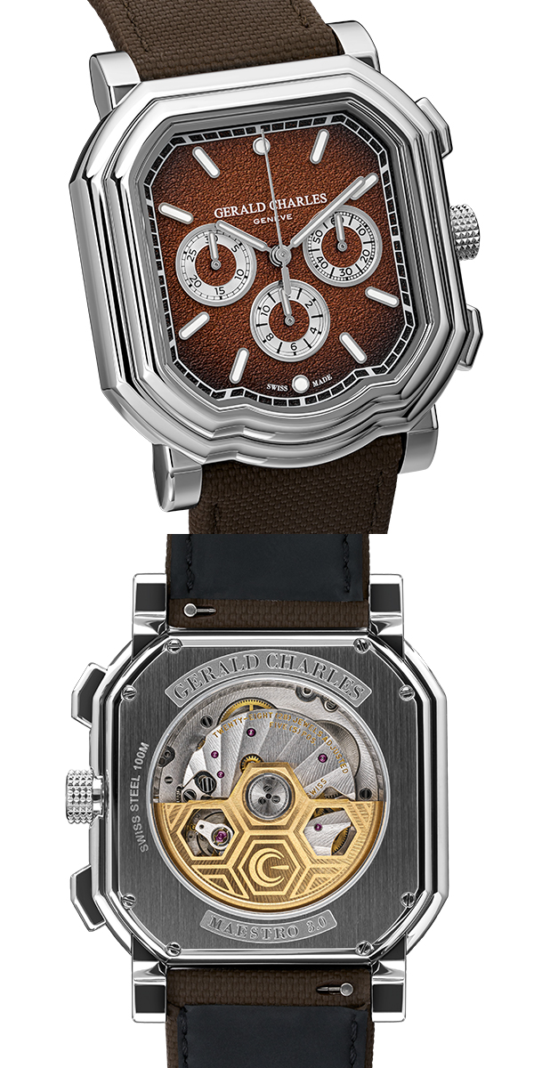 GERALD CHARLES(ジェラルド・チャールズ) 2026新作 テニスをイメージした新作。ジェラルド・チャールズ「マエストロ 3.0 クロノグラフ クレイ」「マエストロ GCスポーツ テニス ホワイト」