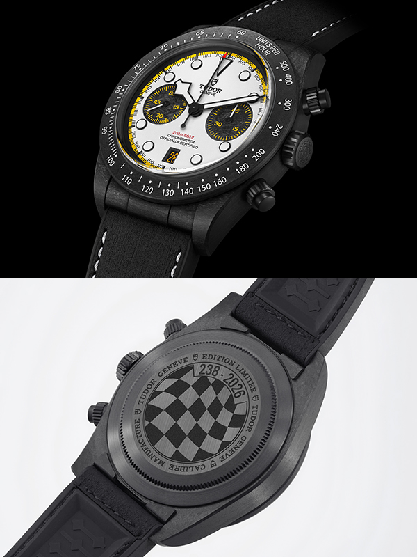 TUDOR(チューダー) 2026新作 F1マシンにオマージュを捧げる新作。チューダー「ブラックベイ クロノ “カーボン 26”」