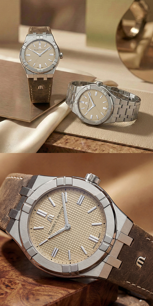 MAURICE LACROIX(モーリス・ラクロア) 2026新作 日本の美意識から生まれた世界限定500本、モーリス・ラクロア「アイコン マニュアル サンドシャンパン」発売開始 ～日本発のアイデアを形にした特別限定モデル～