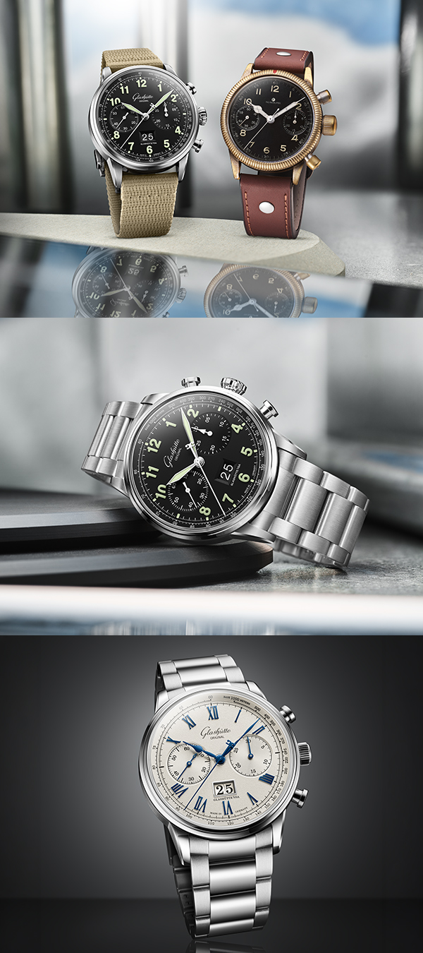 GLASHÜTTE ORIGINAL(グラスヒュッテ・オリジナル) 2026新作 クロノグラフに関するグラスヒュッテの専門知識を現代に受け継ぐ新作。グラスヒュッテ・オリジナル「セネタ・クロノグラフ」