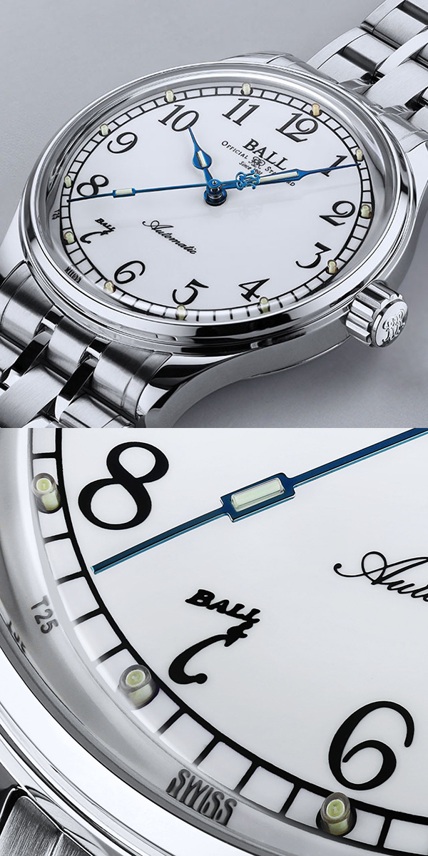 BALL WATCH(ボール ウォッチ) 2026新作 「アメリカ鉄道時計」の伝統を現代の腕元へ。クラシカルな意匠と独創的な自発光技術を融合した、ボール ウォッチ「トレインマスター スタンダードタイム 2」
