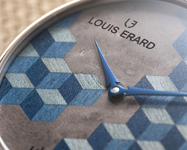 Louis Erard(ルイ・エラール) 2023新作 日本にもなじみ深い寄木細工で文字盤を表現したアート性の高い時計。ルイ・エラール「エクセレンス マルケトリーダイアル」