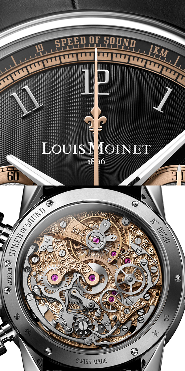 LOUIS MOINET(ルイ モネ) 2024新作 【Valjoux 88×月隕石】「メカニカル ワンダーズ」と「コズミック アート」が融合したタイムピース。創業20周年を記念し、ルイ モネから世界限定20本の「スピード オブ サウンド」が登場