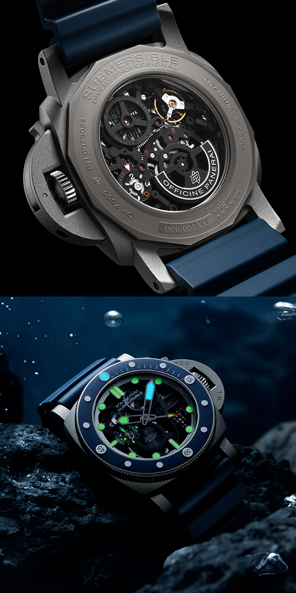 PANERAI(パネライ) 2026新作 現実世界で活躍するスケルトンツールウォッチ。パネライ「サブマーシブル GMT」