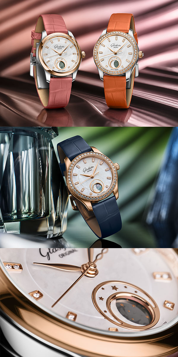GLASHÜTTE ORIGINAL(グラスヒュッテ・オリジナル) 2025新作 現代女性の多才さと強さにインスパイアされた新作。グラスヒュッテ・オリジナル「セレナーデ・ルナ」