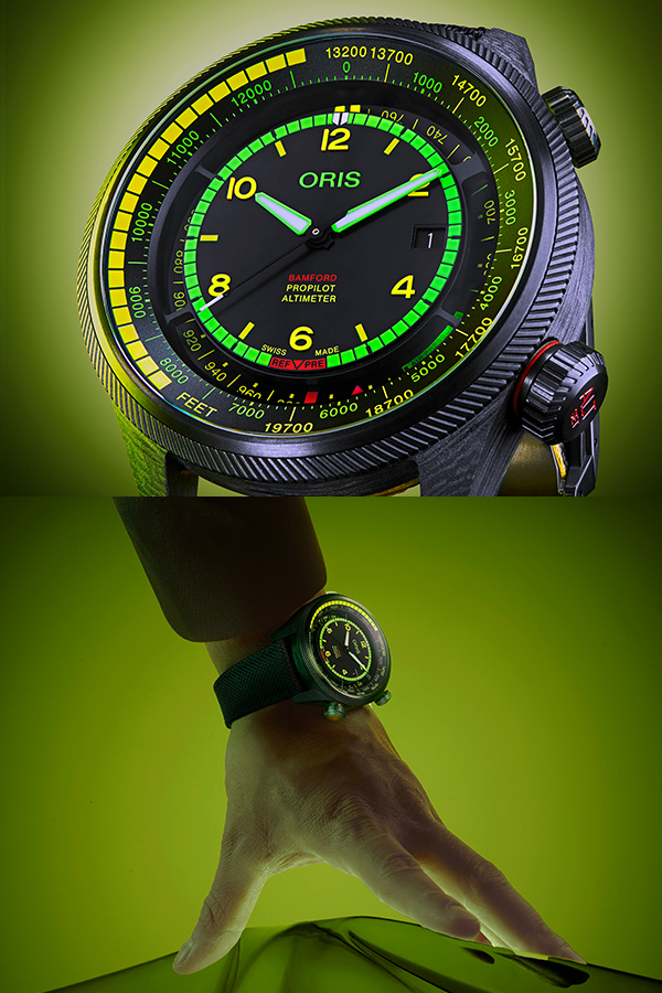 ORIS(オリス) 2025新作 挑戦への司令塔。オリス「オリス×バンフォード プロパイロット アルティメーター “ミッション コントロール”」