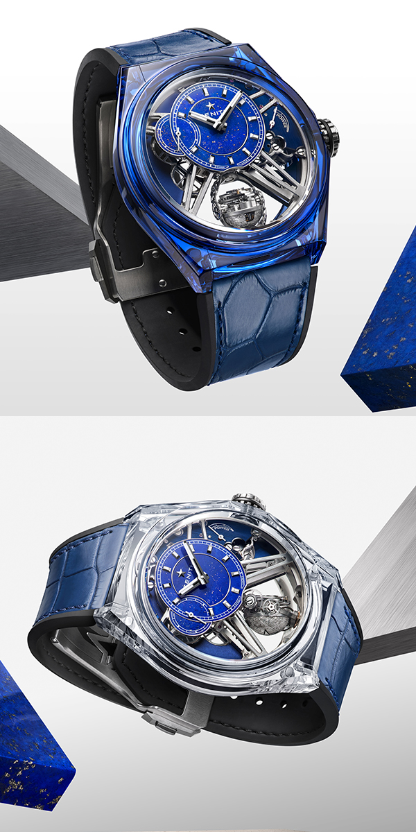 ZENITH(ゼニス) 2025新作 重力の法則に挑むブルーとトランスペアレントのサファイア製限定モデル。ゼニス「デファイ ゼロ G サファイア」