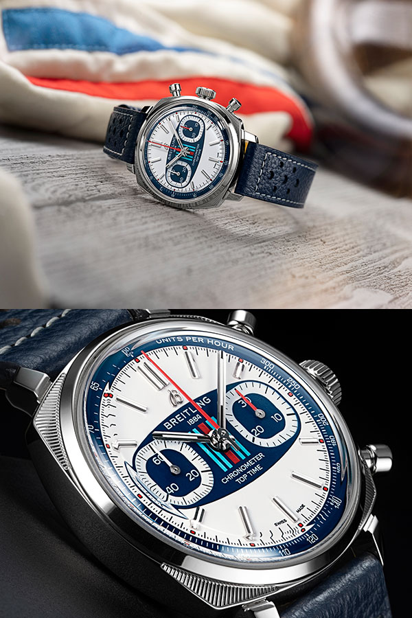 BREITLING(ブライトリング) 2025新作 トップギアへのシフト:究極のレーシングクロノグラフが再び登場。ブライトリング「トップタイム B01 レーシング」「トップタイム B01 マルティーニレーシング」