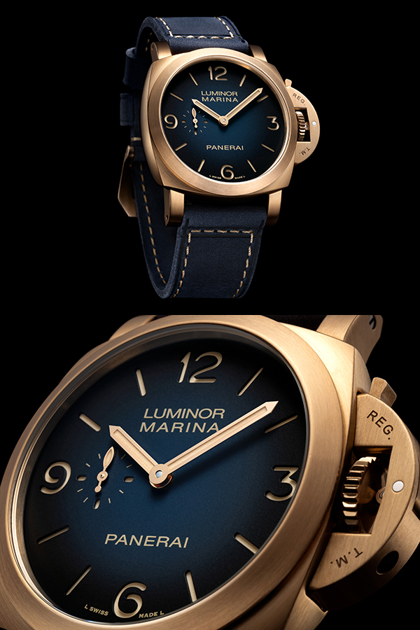 PANERAI(パネライ) 2025新作 パネライのブロンズ レガシーは象徴的なルミノール マリーナと共に続きます。パネライ「ルミノール マリーナ ブロンゾ」