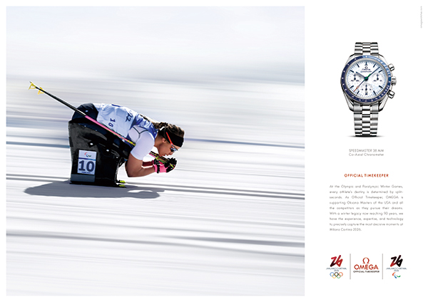 OMEGA(オメガ) オフィシャルタイムキーパーのオメガがミラノ・コルティナ 2026 広告キャンペーンを発表