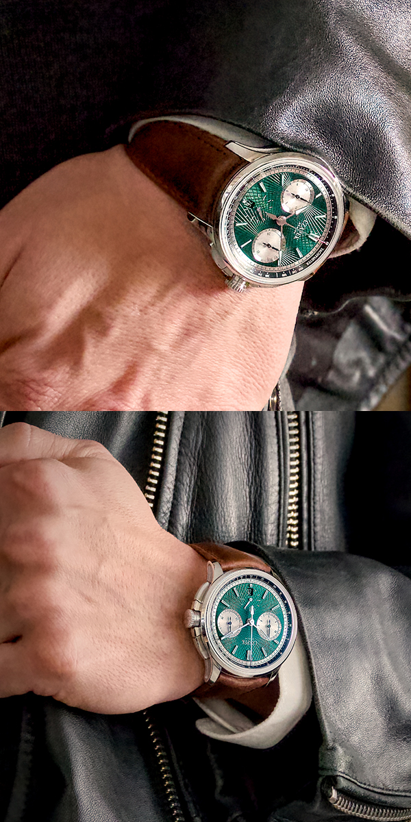 CZAPEK(チャペック) 2026新作 勝利を象徴する色彩。チャペック「フォーブル・ド・クラコヴィ “クロスロード” ヴィクトリー・グリーン クロノグラフ」