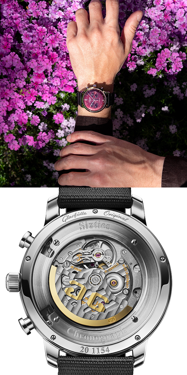 GLASHÜTTE ORIGINAL(グラスヒュッテ・オリジナル) 2026新作 きらめくパープルの文字盤が時を刻む。グラスヒュッテ・オリジナル「シックスティーズ・クロノグラフ・アニュアルエディション」