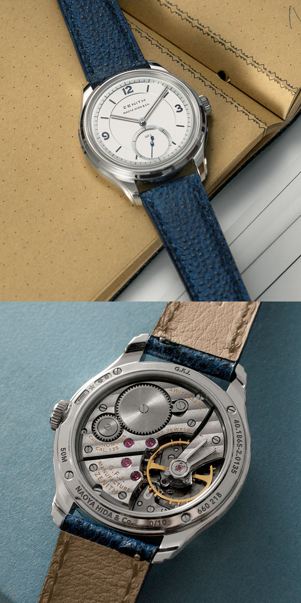 ZENITH(ゼニス) 2026新作 ゼニス、「G.F.J.」× NAOYA HIDA ＆ Co. ダブルネームモデルを発表。キャリバー135の新たな解釈を示すコラボレーション。ゼニス「G.F.J. Double Signed with Naoya Hida ＆ Co.」