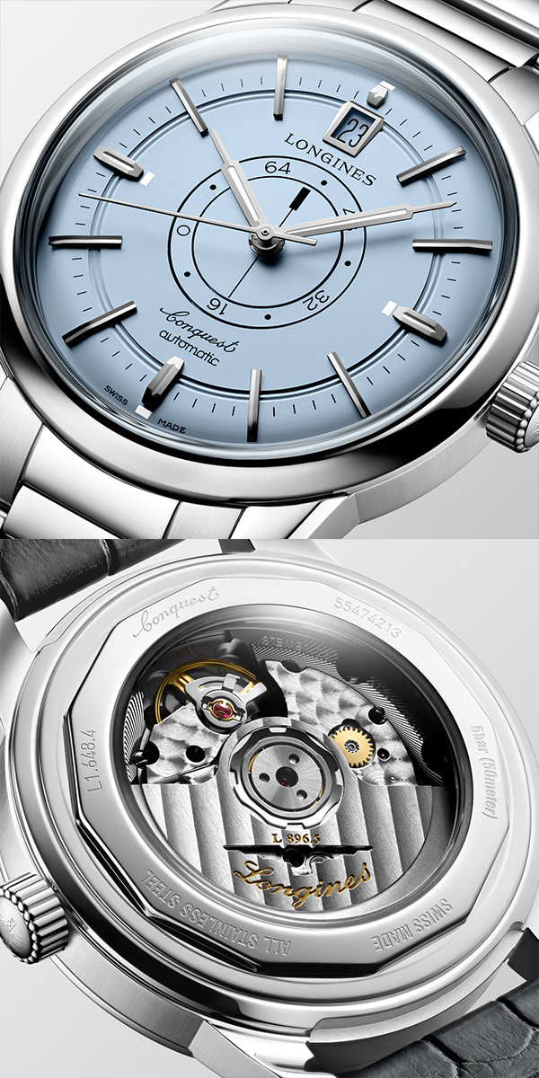 LONGINES(ロンジン) 2026新作 ヘリテージを宿したドレスウォッチの真髄。ロンジン「コンクエスト ヘリテージ セントラル パワーリザーブ」が静謐なライトブルーを纏って登場