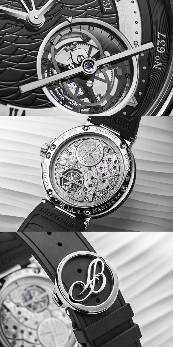 BREGUET(ブレゲ) 2024新作 プラチナの鎧をまとうグランド・コンプリケーション。ブレゲ「マリーン トゥールビヨン エクアシオン マルシャント 5887」