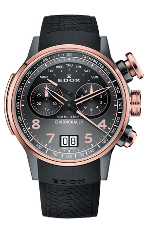 EDOX(エドックス) 2025新作 モータースポーツを支え続ける老舗スイスウォッチメーカーがその世界観を表現したレーシングウォッチ。エドックス「クロノラリー クロノグラフ 45」