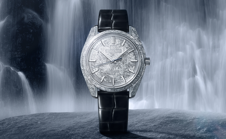 2026新作 繊細なハンド エングレービングで写し取った飛泉が生み出す神秘的な情景。グランドセイコー「Masterpiece Collection 手巻スプリングドライブ 彫金 限定モデル」