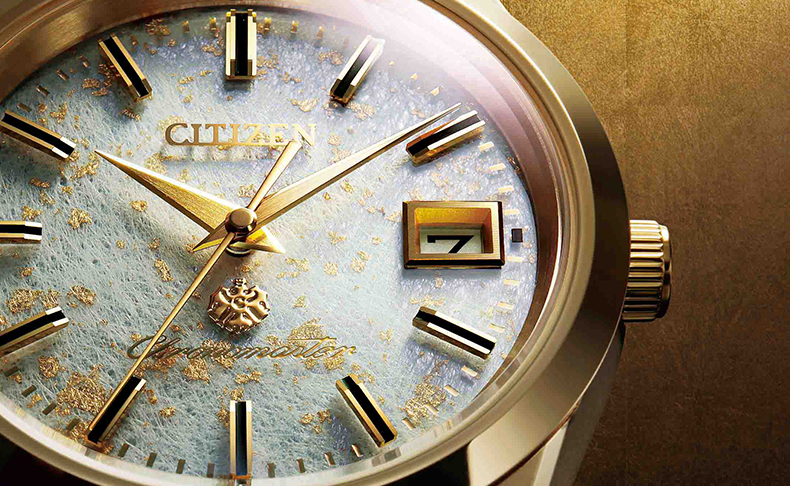 『ザ・シチズン』誕生25周年記念。金箔入りの和紙文字板が美しい数量限定モデルが登場