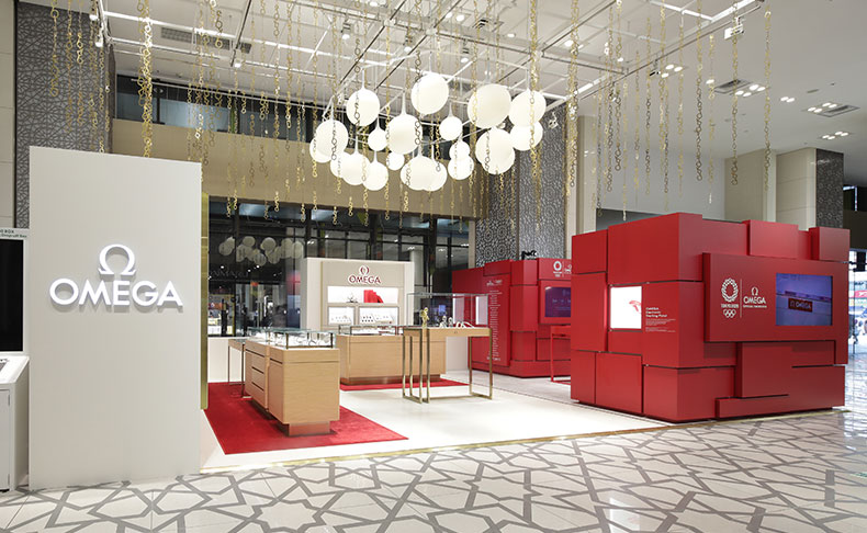オリンピックをテーマにしたコーナーも展開。オメガのポップアップショップが大丸東京店1Fにオープン