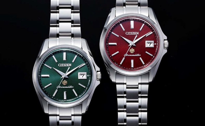 光発電エコ･ドライブ搭載、土佐和紙を文字盤に採用した新作。ザ・シチズン限定モデル「深碧(しんぺき)」、「深紅(しんく)」