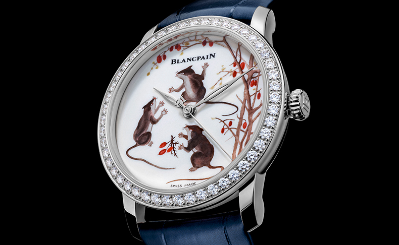 ブランパンから子年向けに初のポーセリンダイアルを備えた「メティエダール ポーセリン」が登場