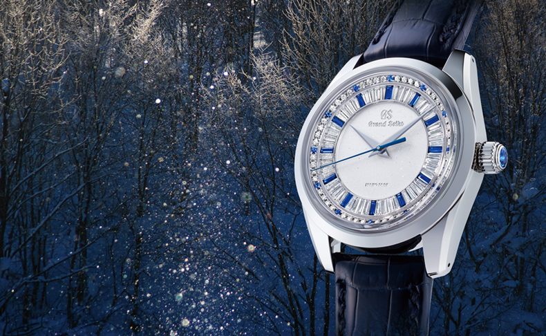 諏訪地方の冬の朝をイメージしたグランドセイコー初のメンズジュエリーウオッチが登場