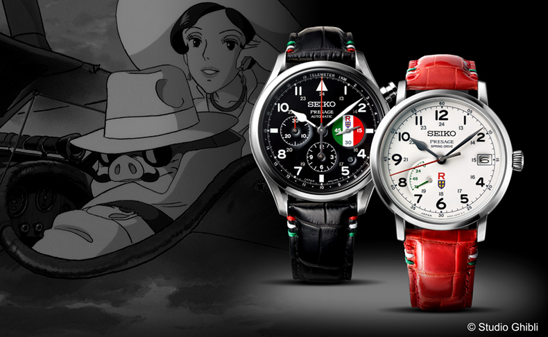 セイコー プレザージュから、スタジオジブリ作品「紅の豚」とのコラボレーション限定モデルが登場