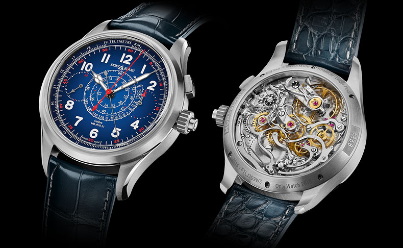 「モンブラン 1858 スプリットセコンド クロノグラフ」 チャリティオークション「ONLY WATCH」に出展