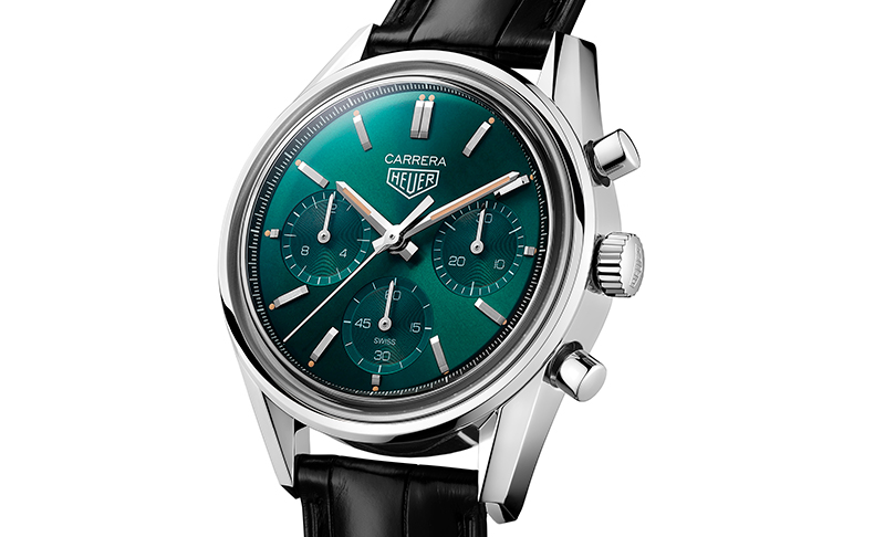 2021新作 ブルーグリーンの深いティールカラーが神秘的かつ洗練された腕元を演出。「タグ・ホイヤー カレラ グリーン スペシャルエディション」