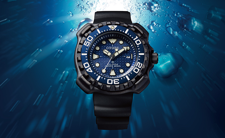 2022新作 シチズン プロマスターから絶滅の危機に瀕しているジンベイザメをモチーフにした「エコ・ドライブ ダイバー200m」限定モデルが登場