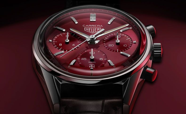 2022新作 燃えるような赤いデザインの限定モデル「タグ・ホイヤー カレラ キャリバー ホイヤー02 クロノグラフ レッドダイヤル リミテッドエディション」
