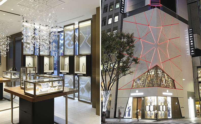 ヴァシュロン・コンスタンタン 銀座本店にて、アーティスト言上真舟氏とのアートコラボレーションを展示