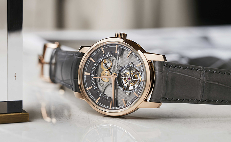 2023新作 伝統とモダンの出会い。ヴァシュロン・コンスタンタン「トラディショナル・トゥールビヨン・レトログラード・デイト・オープンフェイス」