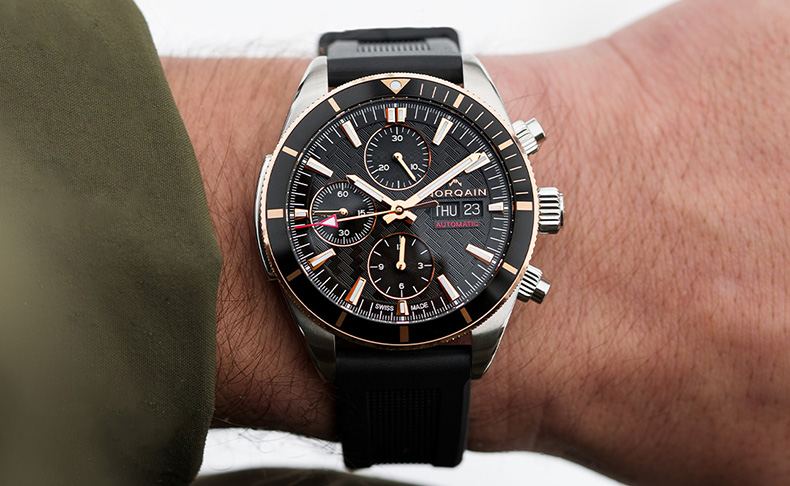 2023新作 ノルケイン「アドベンチャースポーツ クロノ デイ/デイト 41mm スティール&ゴールド」