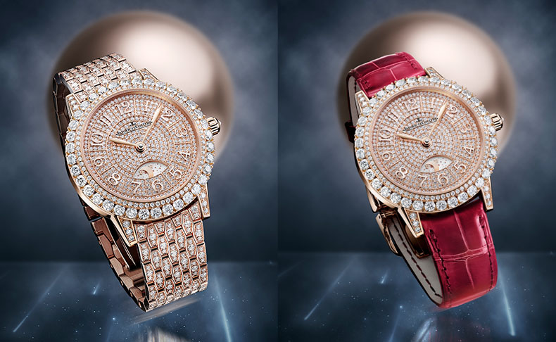 2023新作 文字盤にダイヤモンドを隙間なくセッティングした、きらめく2つの新しいモデル。ジャガー・ルクルト「ダズリング・ランデヴー・ナイト＆デイ」