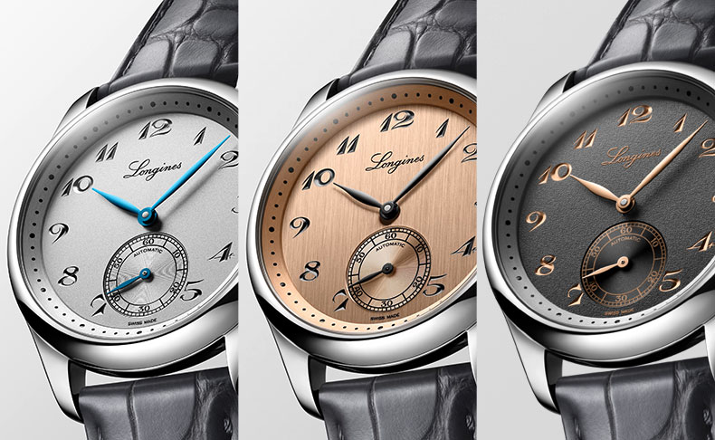 2023新作 人気の「190周年記念モデル」がエレガントな小径＆スモールセコンドを採用した3色のカラーリングで登場。「ロンジン マスターコレクション」