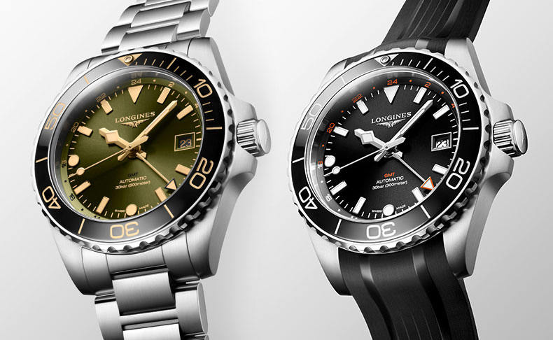 2023新作 ロンジン定番人気のスポーツコレクションにGMT機能搭載モデルが初登場。ロンジン「ハイドロコンクエスト GMT」