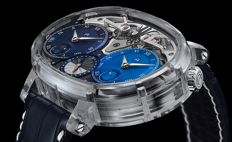 SIHH 2019新作 最高のウォッチメイキング、完璧な透明性。Armin Strom「デュアルタイム・レゾナンス サファイア」