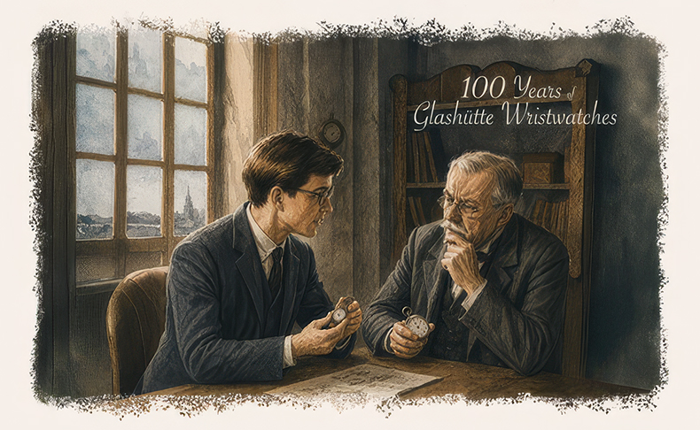 グラスヒュッテ・オリジナル、グラスヒュッテ腕時計100周年を祝う。新たな始まり - 懐中時計から腕時計へ