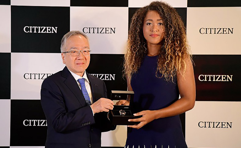 プロテニスプレーヤー大坂なおみ選手シチズン ブランドアンバサダーに就任