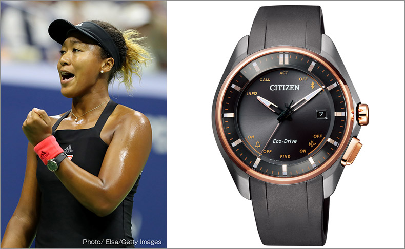 全米オープンテニス優勝の大坂なおみ選手の試合着用モデル「エコ・ドライブ Bluetooth」が9月14日発売予定
