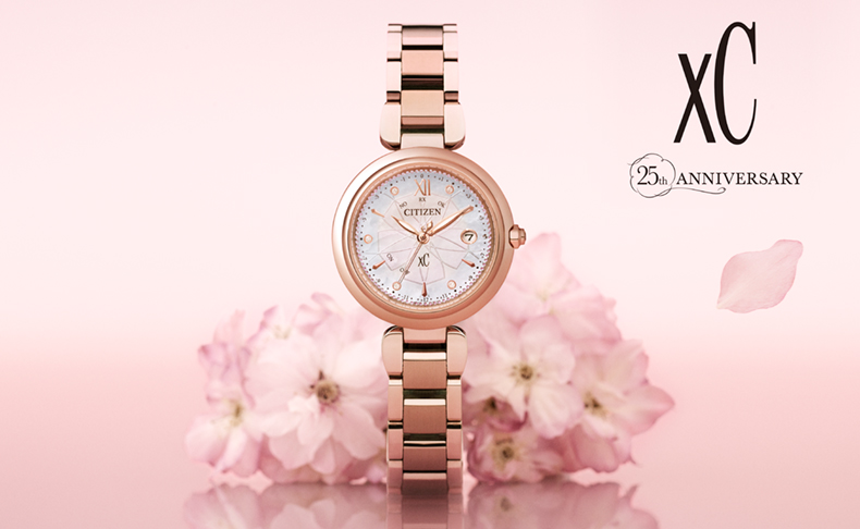 2021新作 「シチズン クロスシー」誕⽣25周年記念モデル登場。瑞々しく咲き誇る桜の花を描いた限定デザイン